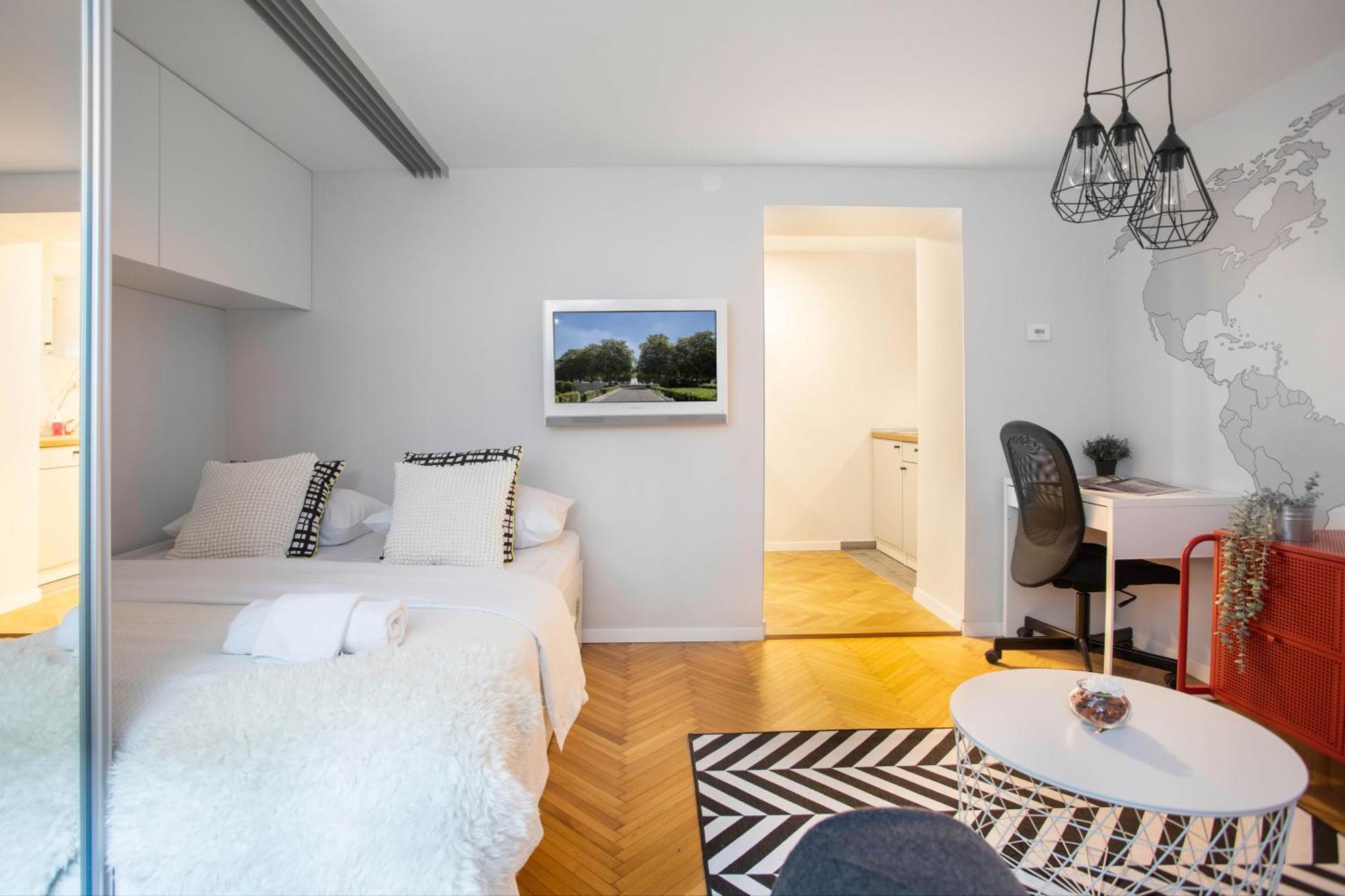 Modern Studio Near British Square Zagreb Exterior foto